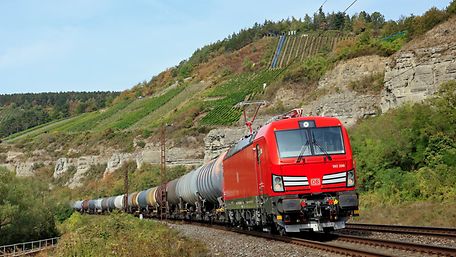 Train with tank wagons