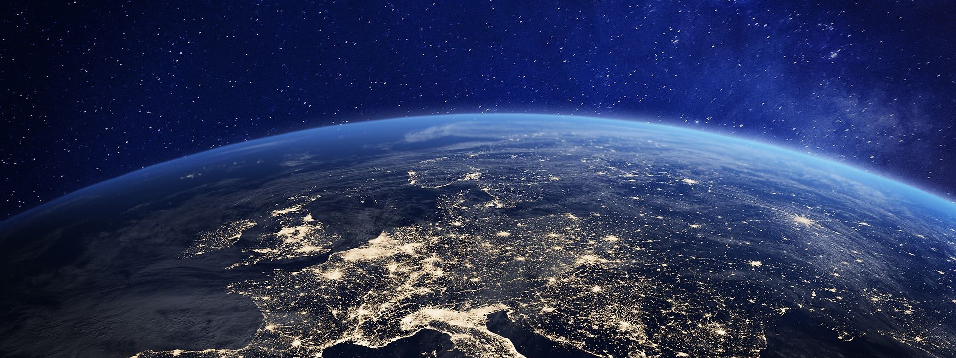 Blick auf Europa aus dem Weltall